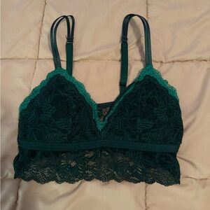 Green Lace Bralette Top